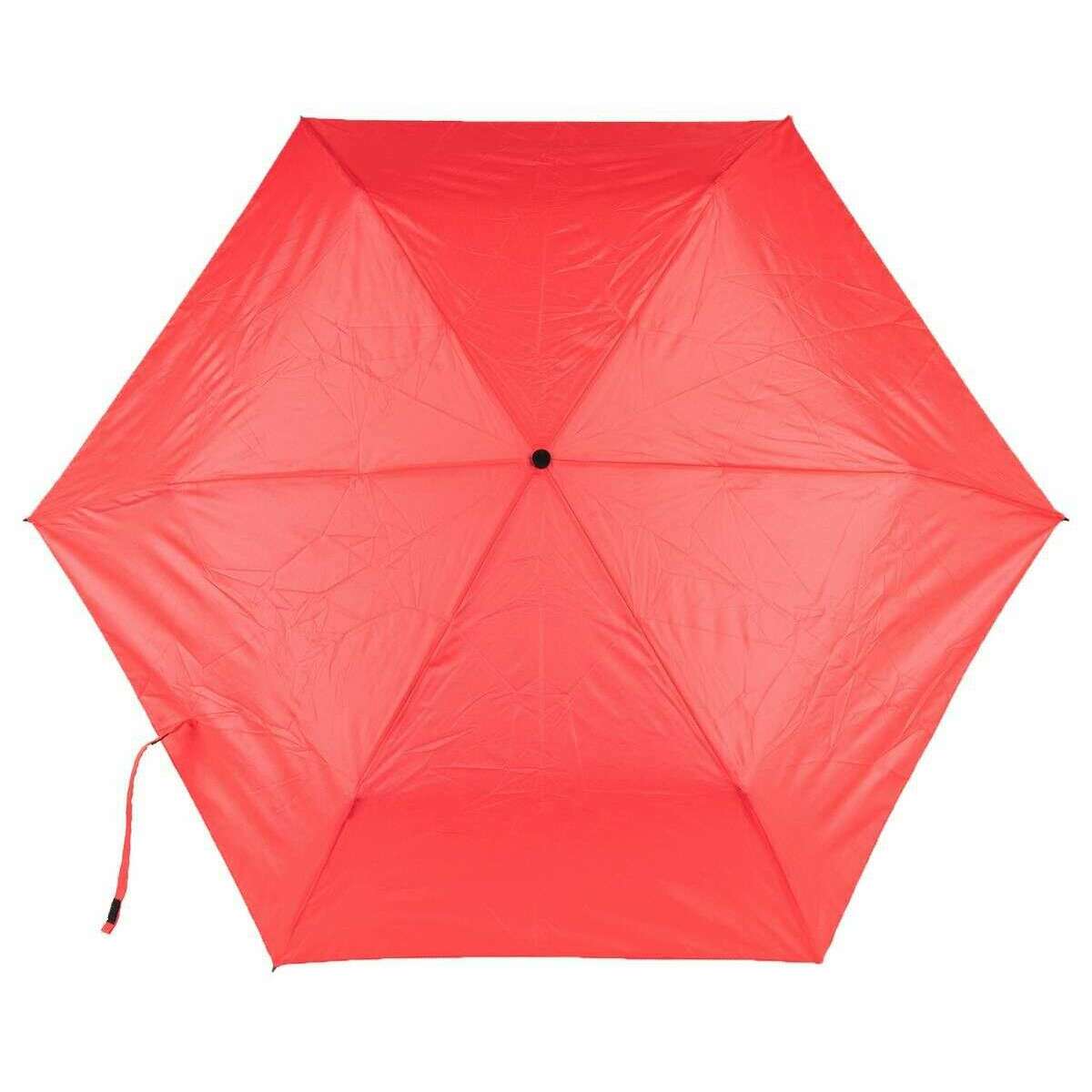Roka Waterloo Ultra Light Small Recycled Nylon Umbrella - Poppy Red - Image 3