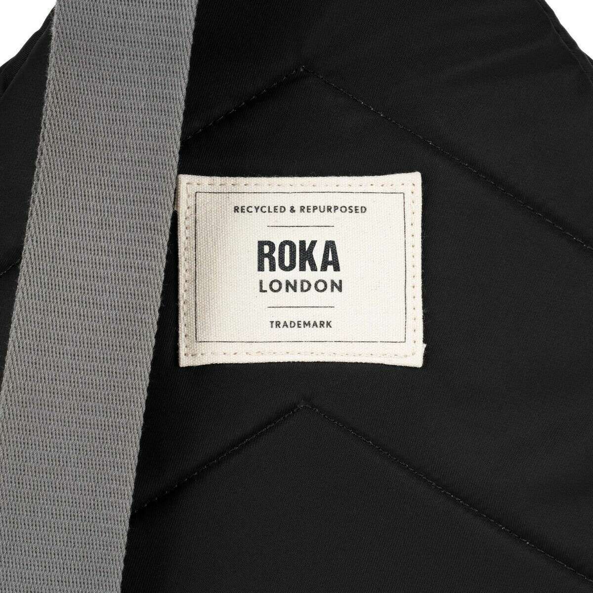 Roka Willesden B Extra Large Recycled Nylon Scooter Bag - Black - Image 7