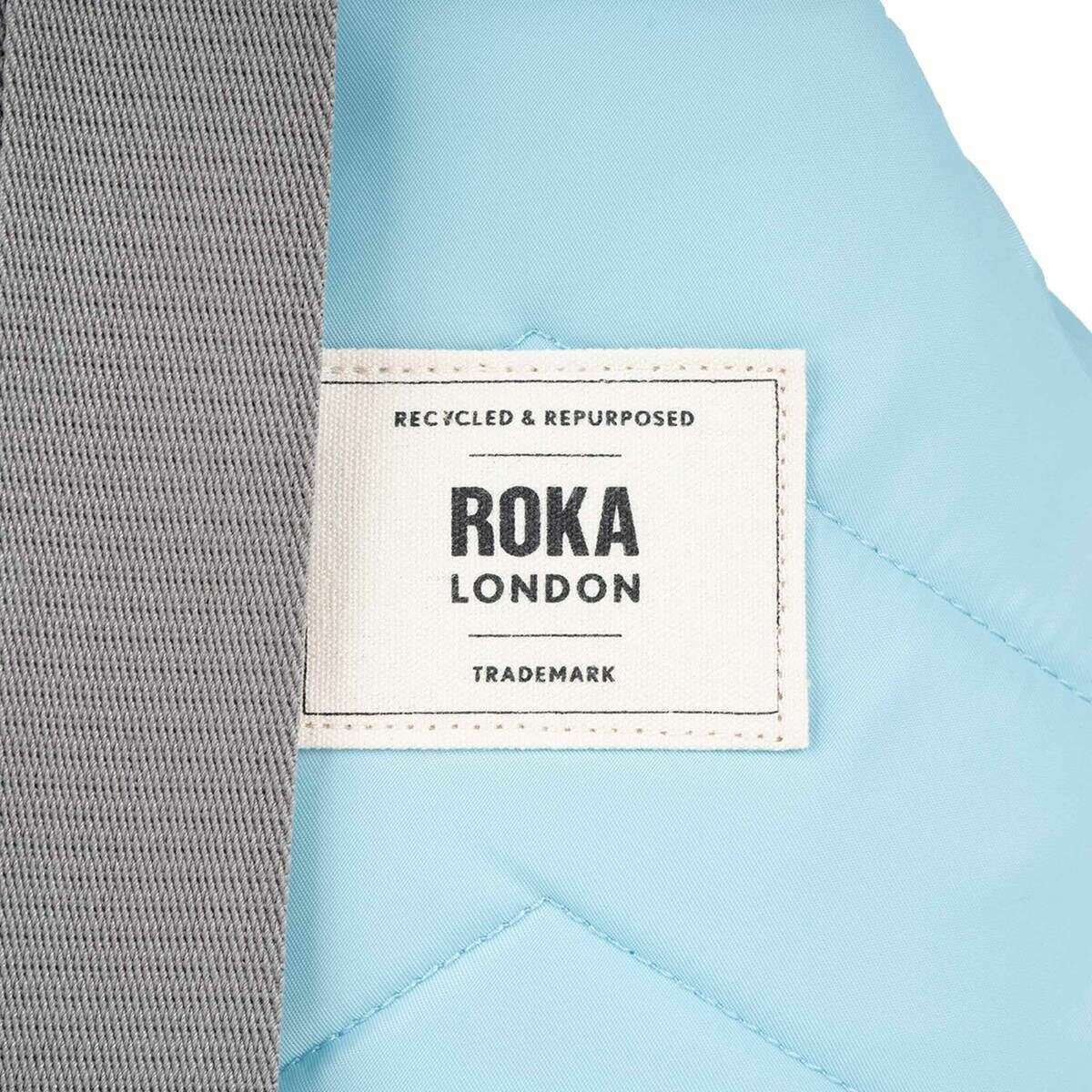 Roka Willesden B Large Recycled Nylon Scooter Bag - Canal Blue - Image 7