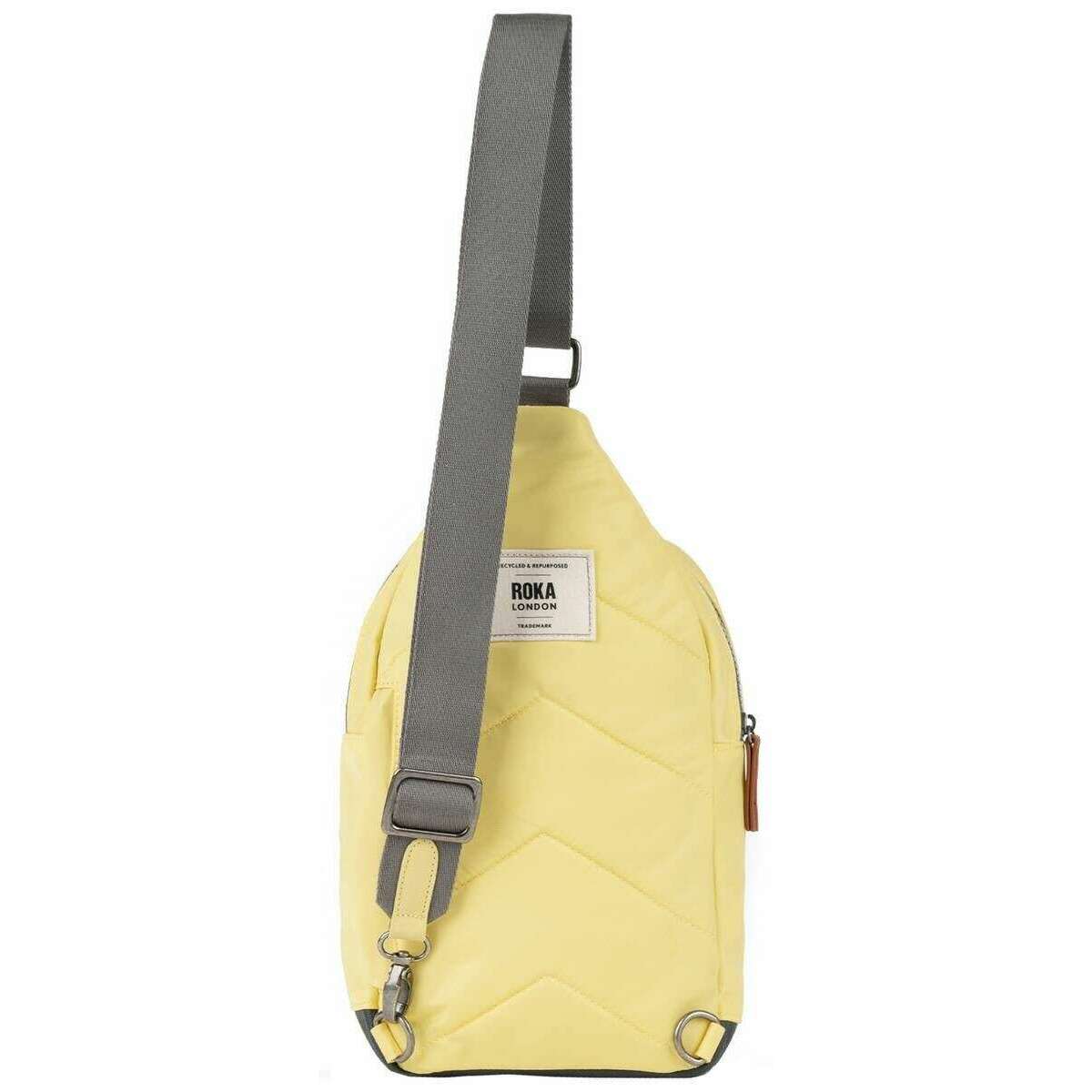 Roka Willesden B Large Recycled Nylon Scooter Bag - Citron Yellow - Image 2