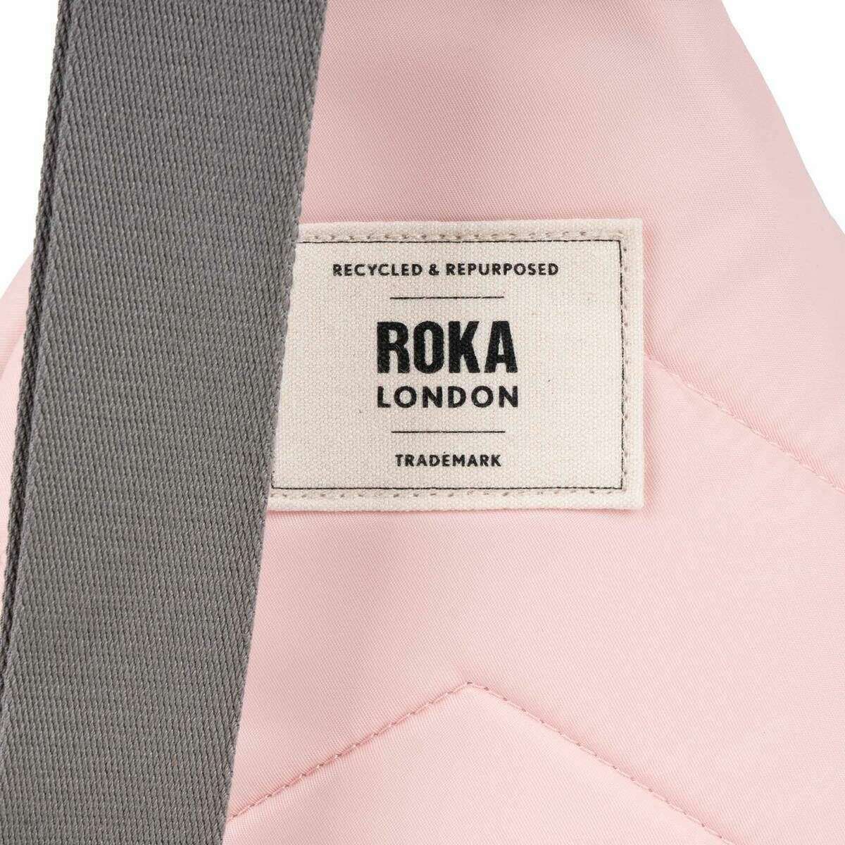 Roka Willesden B Large Recycled Nylon Scooter Bag - English Rose Pink - Image 7