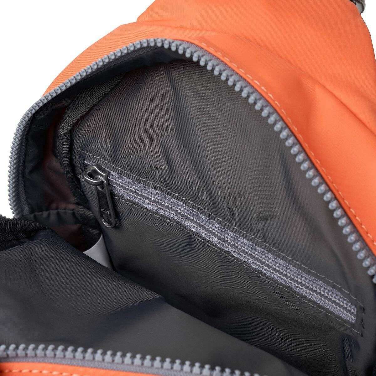 Roka Willesden B Large Recycled Nylon Scooter Bag - Firecracker Orange - Image 4