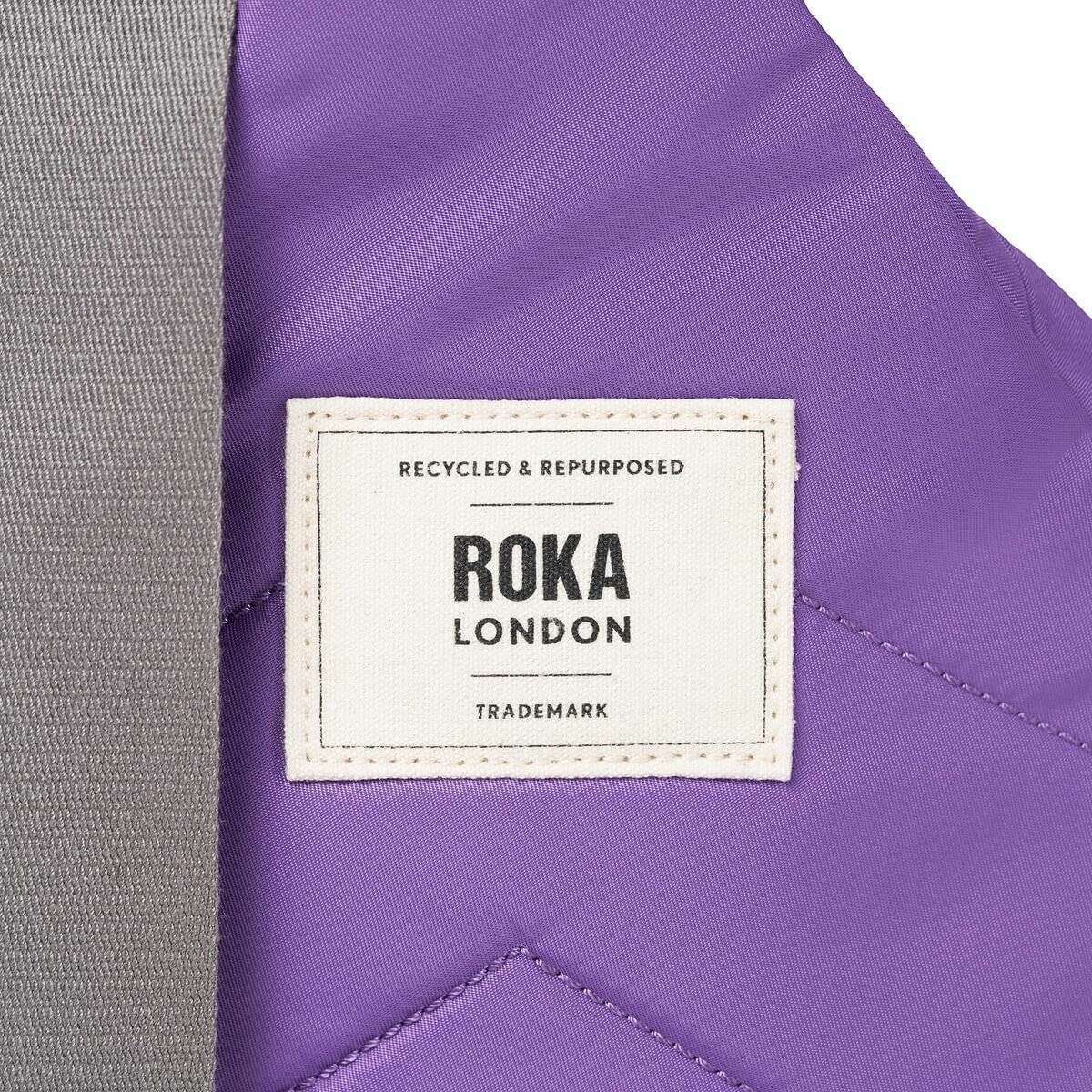 Roka Willesden B Large Recycled Nylon Scooter Bag - Fresh Purple - Image 7
