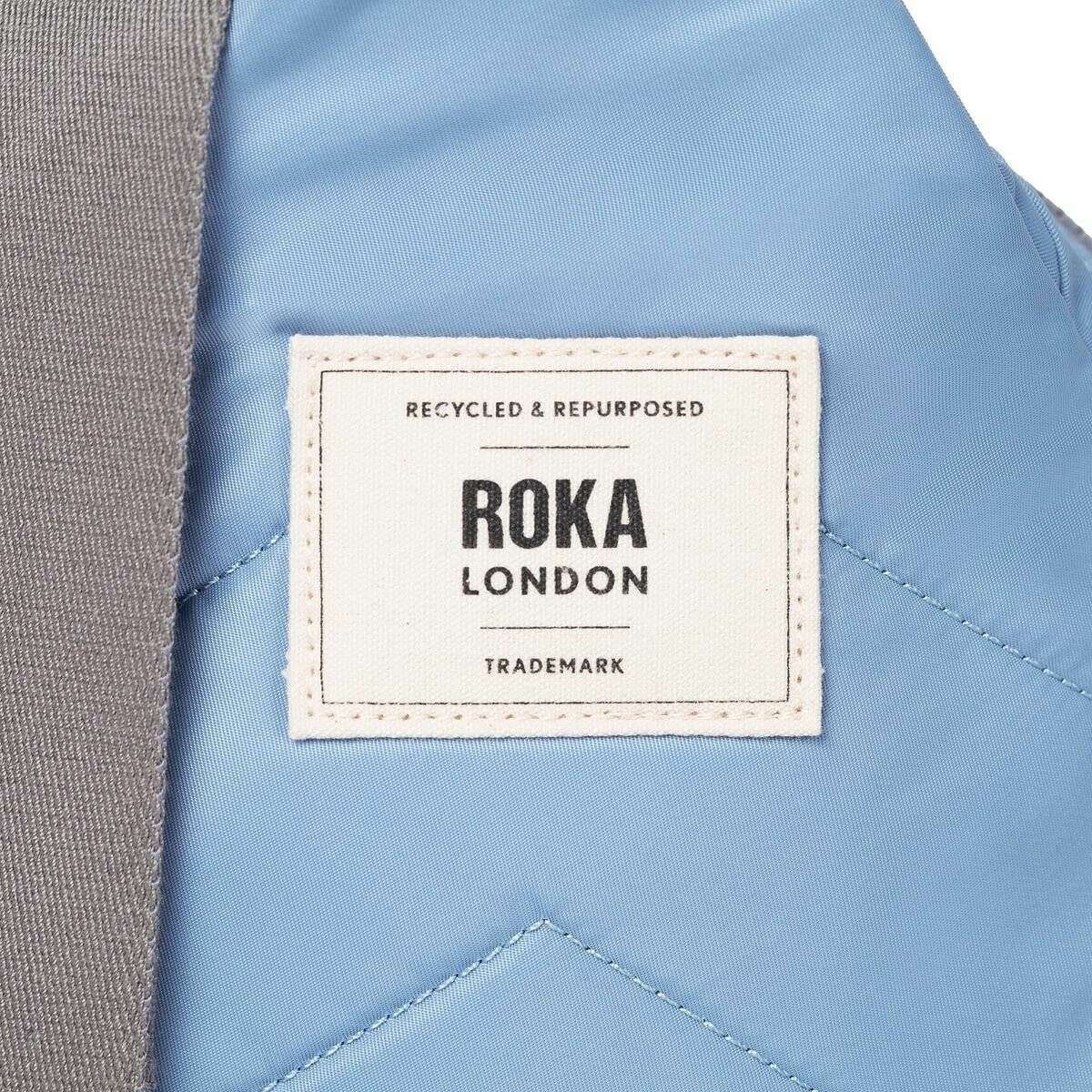 Roka Willesden B Large Recycled Nylon Scooter Bag - Retro Blue - Image 7