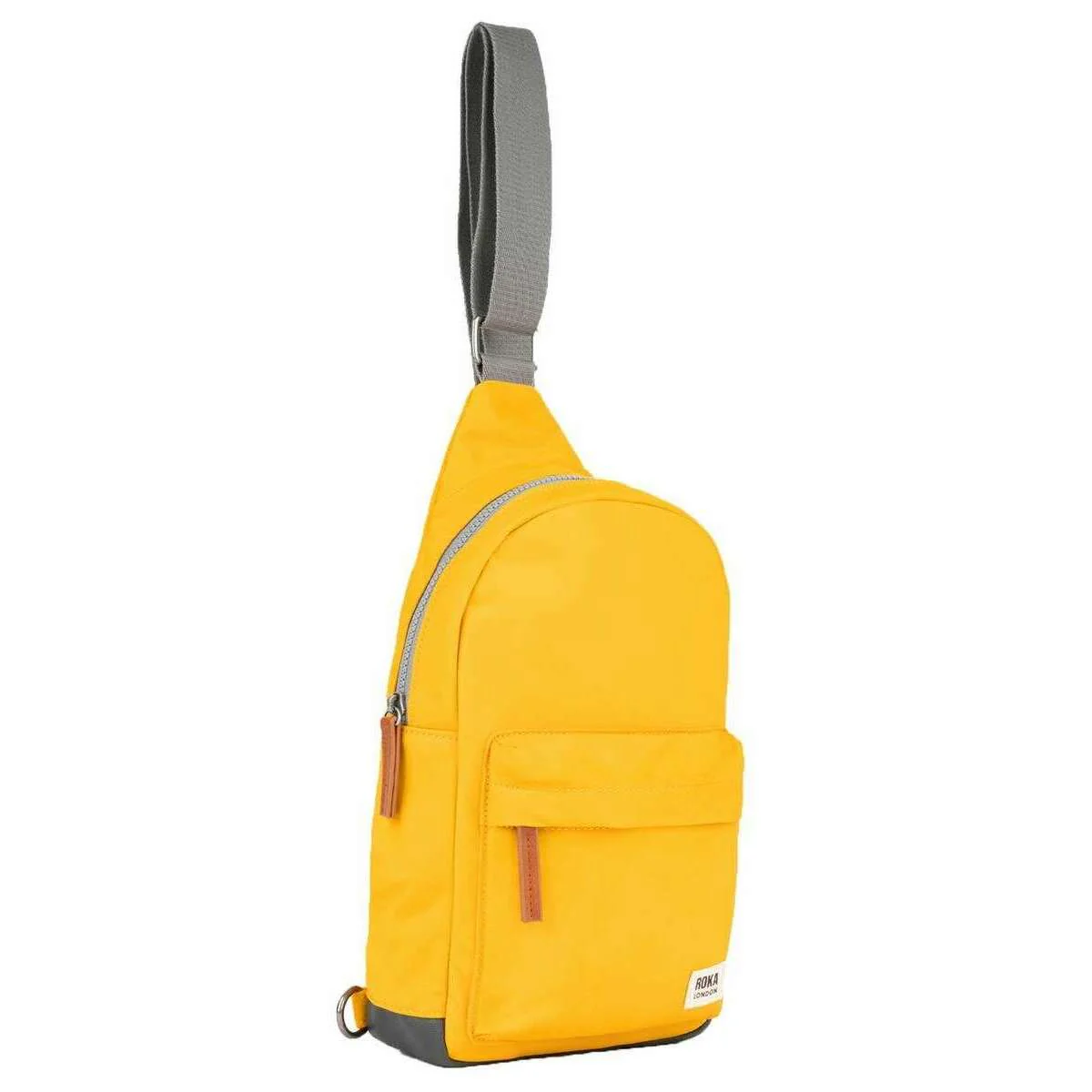 Roka Willesden B Large Recycled Nylon Scooter Bag - Saffron Yellow - Image 3
