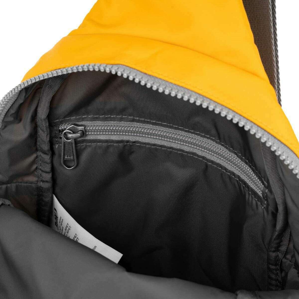 Roka Willesden B Large Recycled Nylon Scooter Bag - Saffron Yellow - Image 4