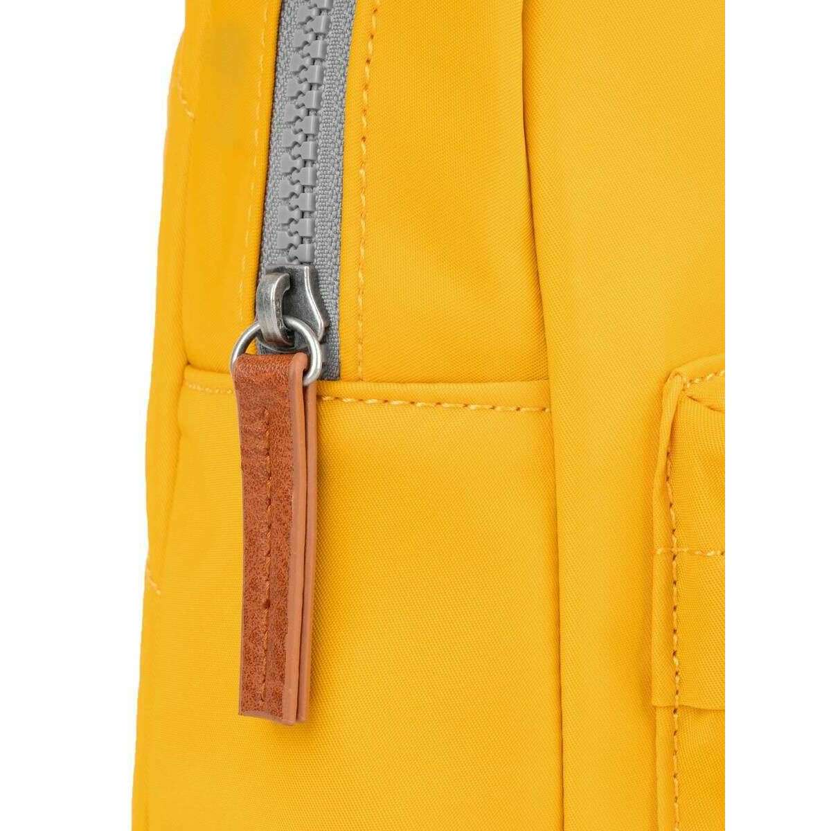Roka Willesden B Large Recycled Nylon Scooter Bag - Saffron Yellow - Image 6
