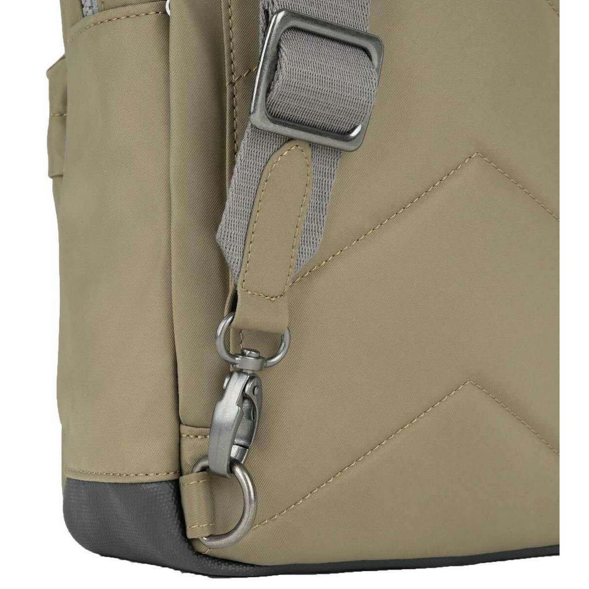 Roka Willesden B Large Recycled Nylon Scooter Bag - Taupe Green - Image 5