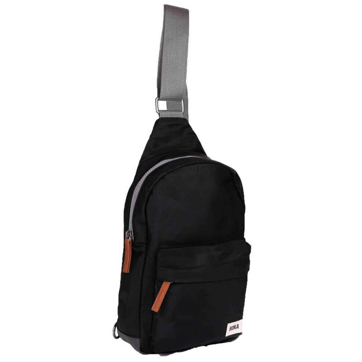 Roka Willesden B Sustainable Nylon Scooter Bag - Black - Image 3