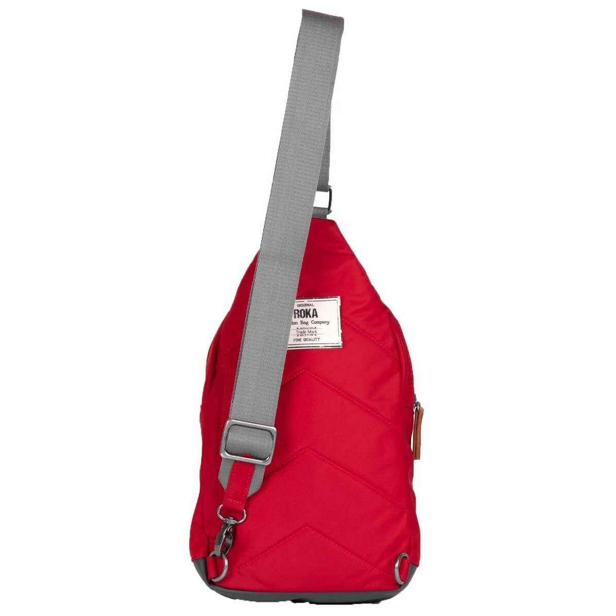 Roka Willesden B Sustainable Nylon Scooter Bag - Cranberry Red - Image 2