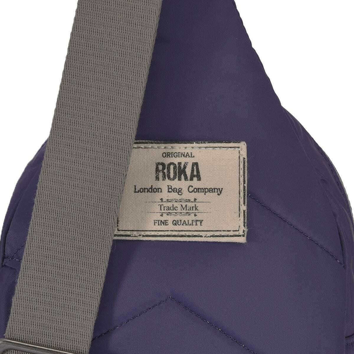 Roka Willesden B Sustainable Nylon Scooter Bag - Mullberry Purple - Image 5