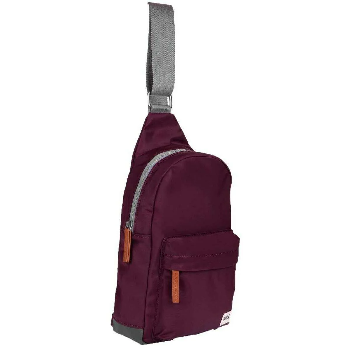 Roka Willesden B Sustainable Nylon Scooter Bag - Plum Burgundy - Image 3