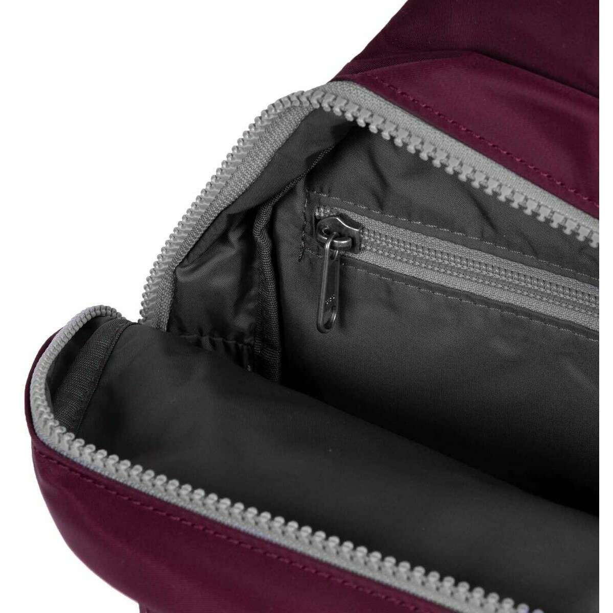 Roka Willesden B Sustainable Nylon Scooter Bag - Plum Burgundy - Image 5