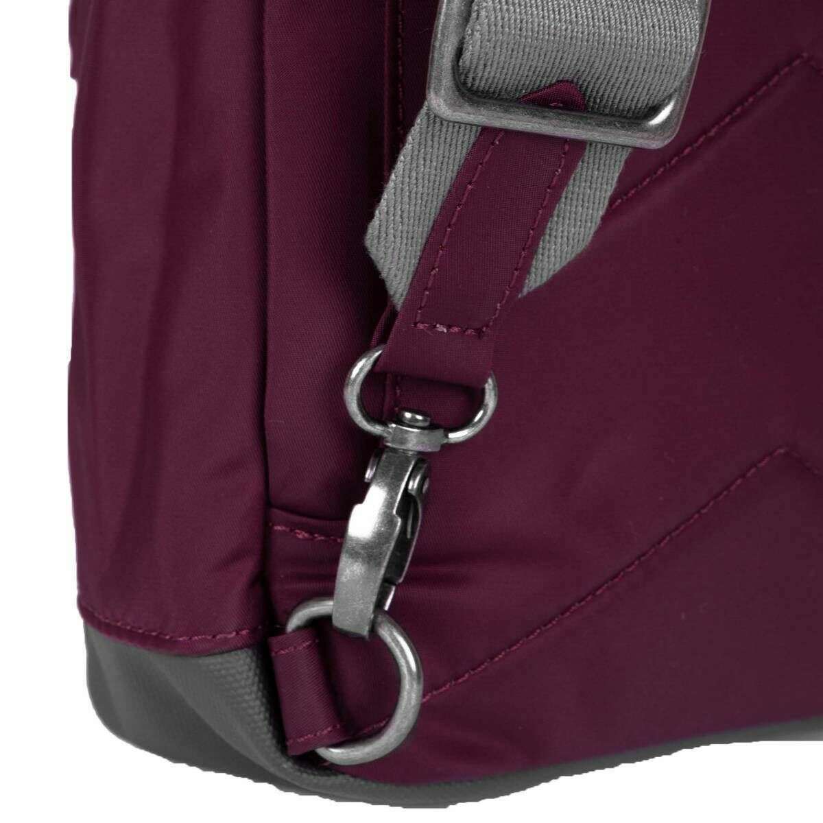 Roka Willesden B Sustainable Nylon Scooter Bag - Plum Burgundy - Image 6
