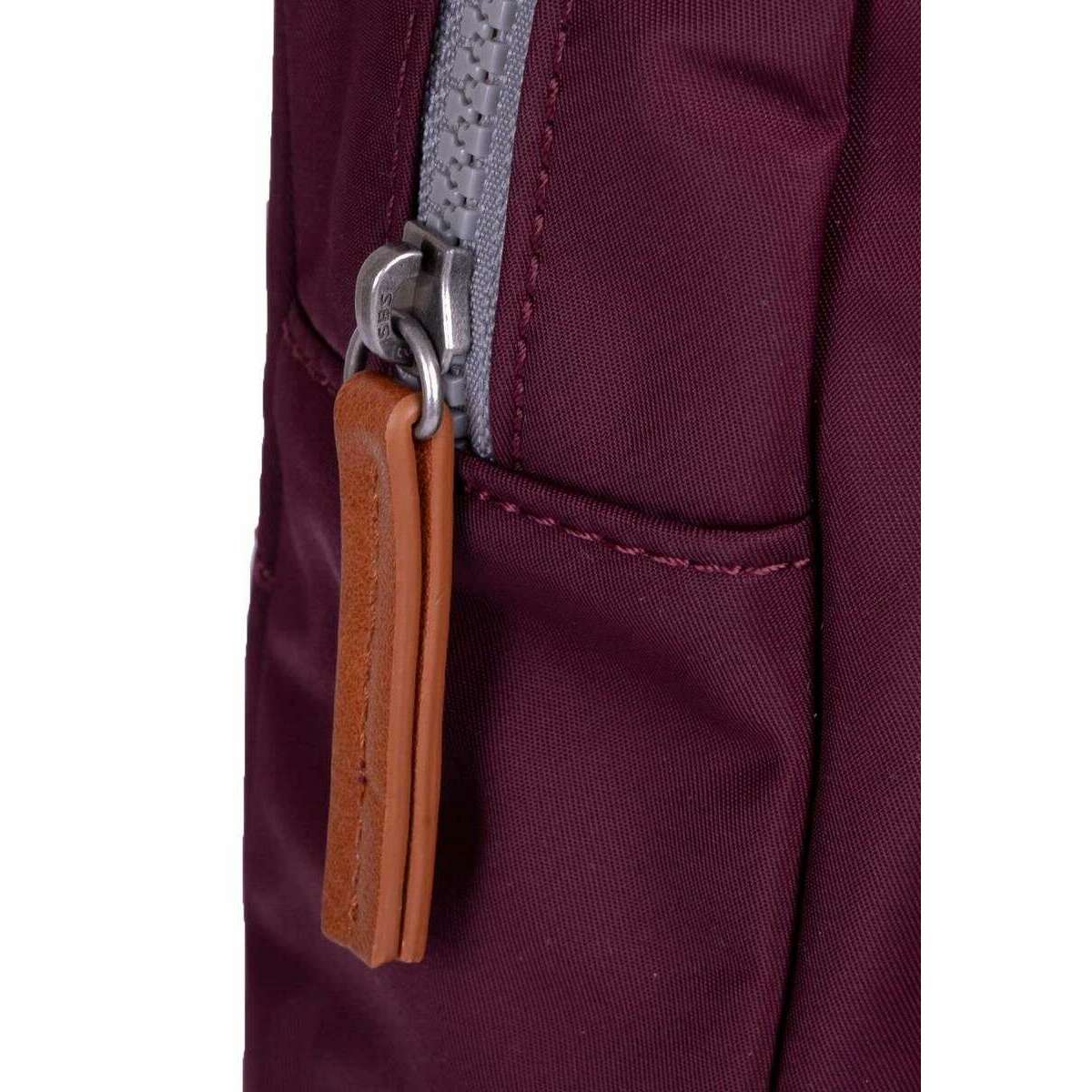 Roka Willesden B Sustainable Nylon Scooter Bag - Plum Burgundy - Image 7