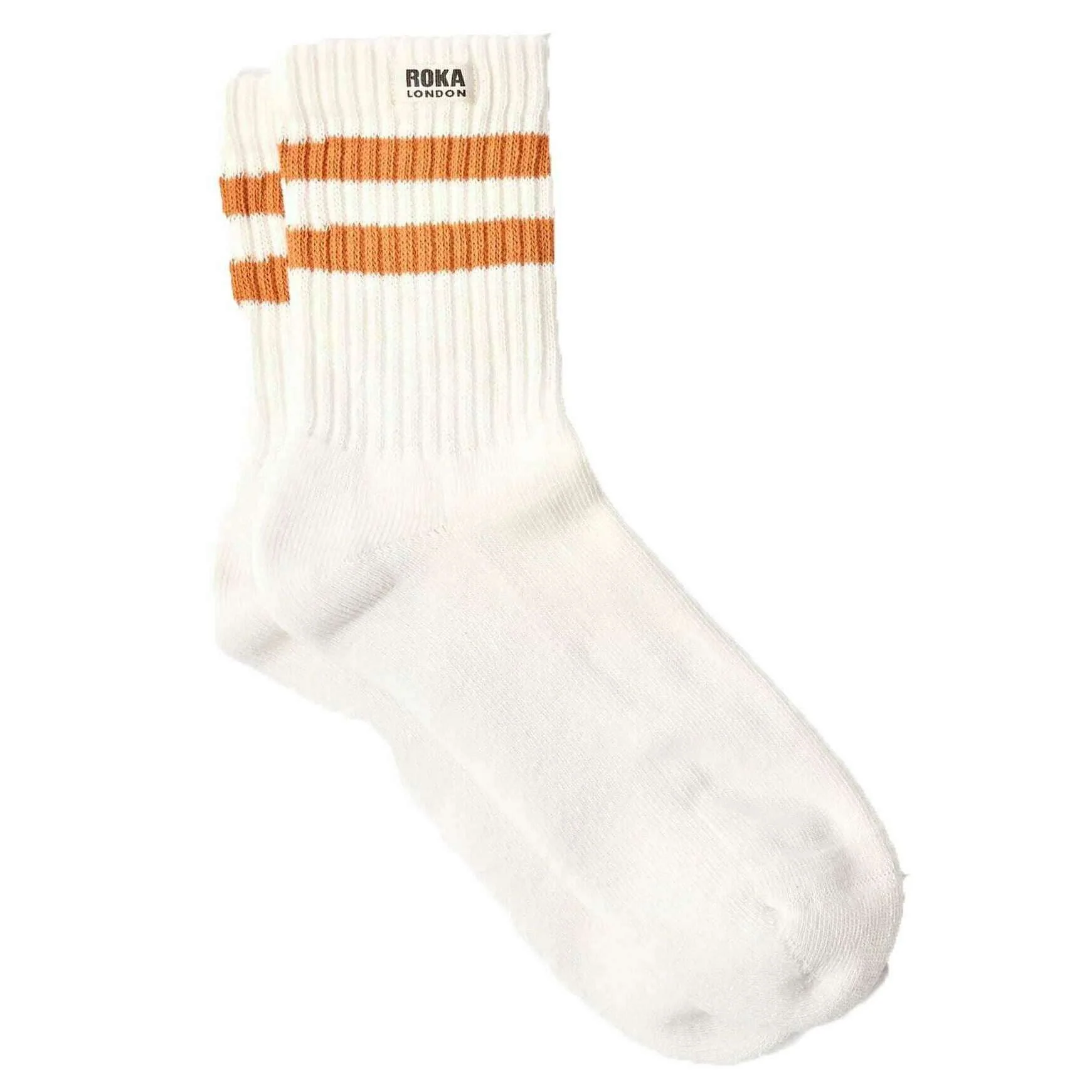 Roka Windsor Socks - Burnt Orange/White