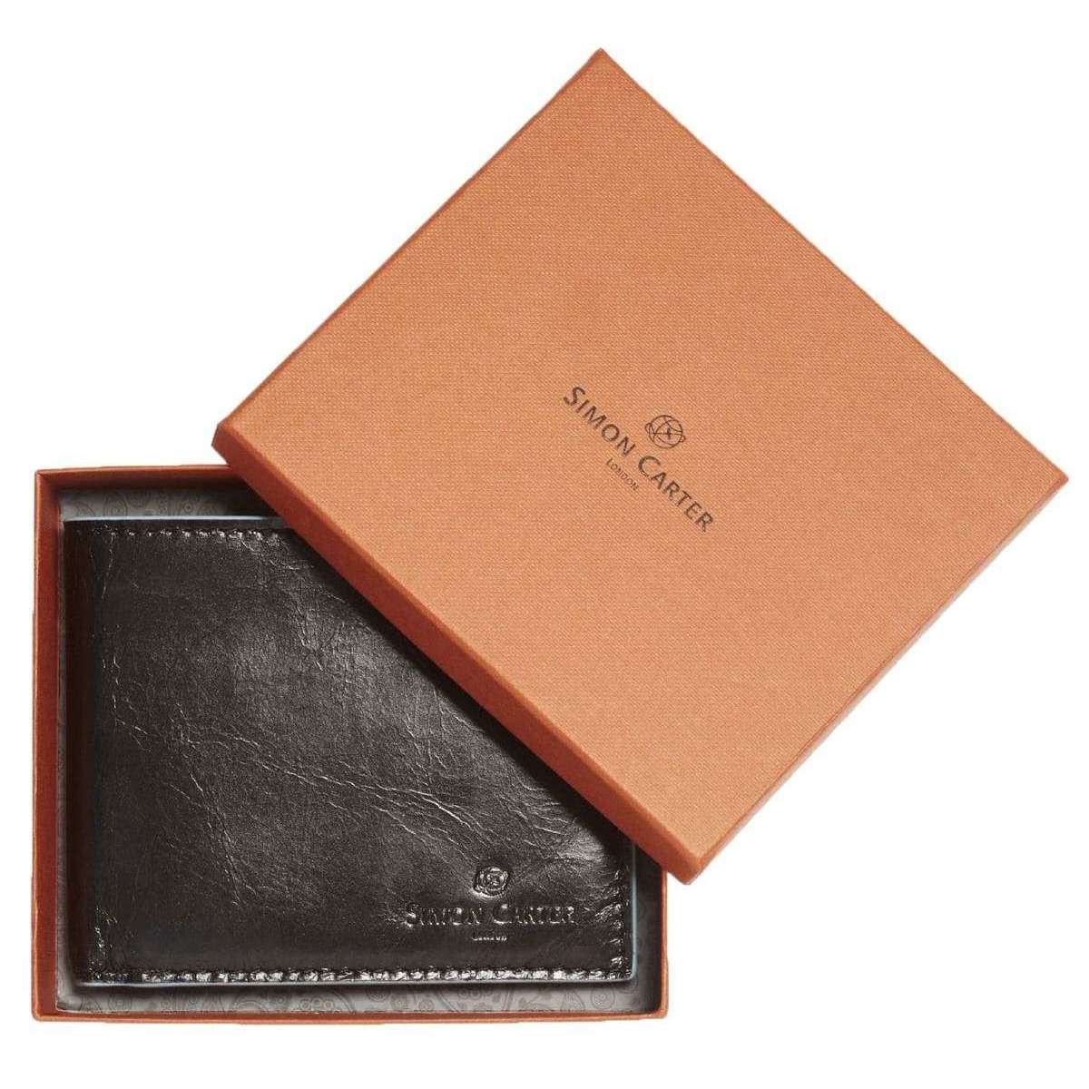 Simon Carter Blue Edge Wallet - Black/Pale Blue - Image 3
