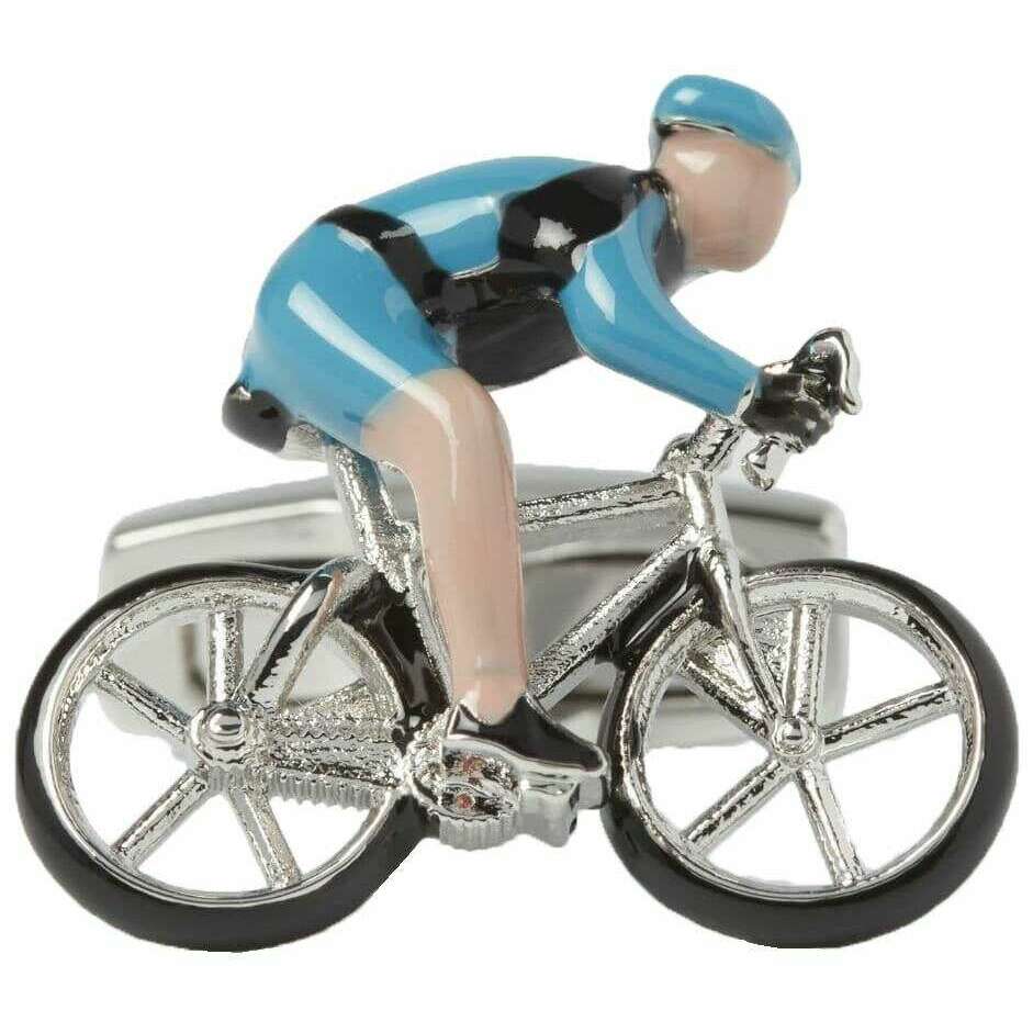 Simon Carter Cyclist Cufflinks - Blue - Image 3