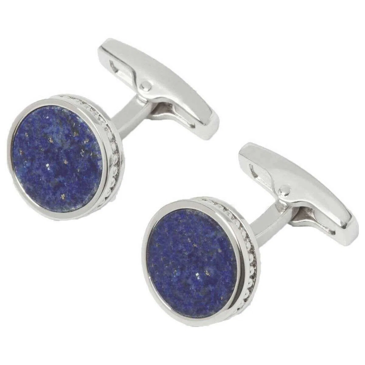 Simon Carter Edward Lapis Lazuli Cufflinks - Blue/Silver - Image 3