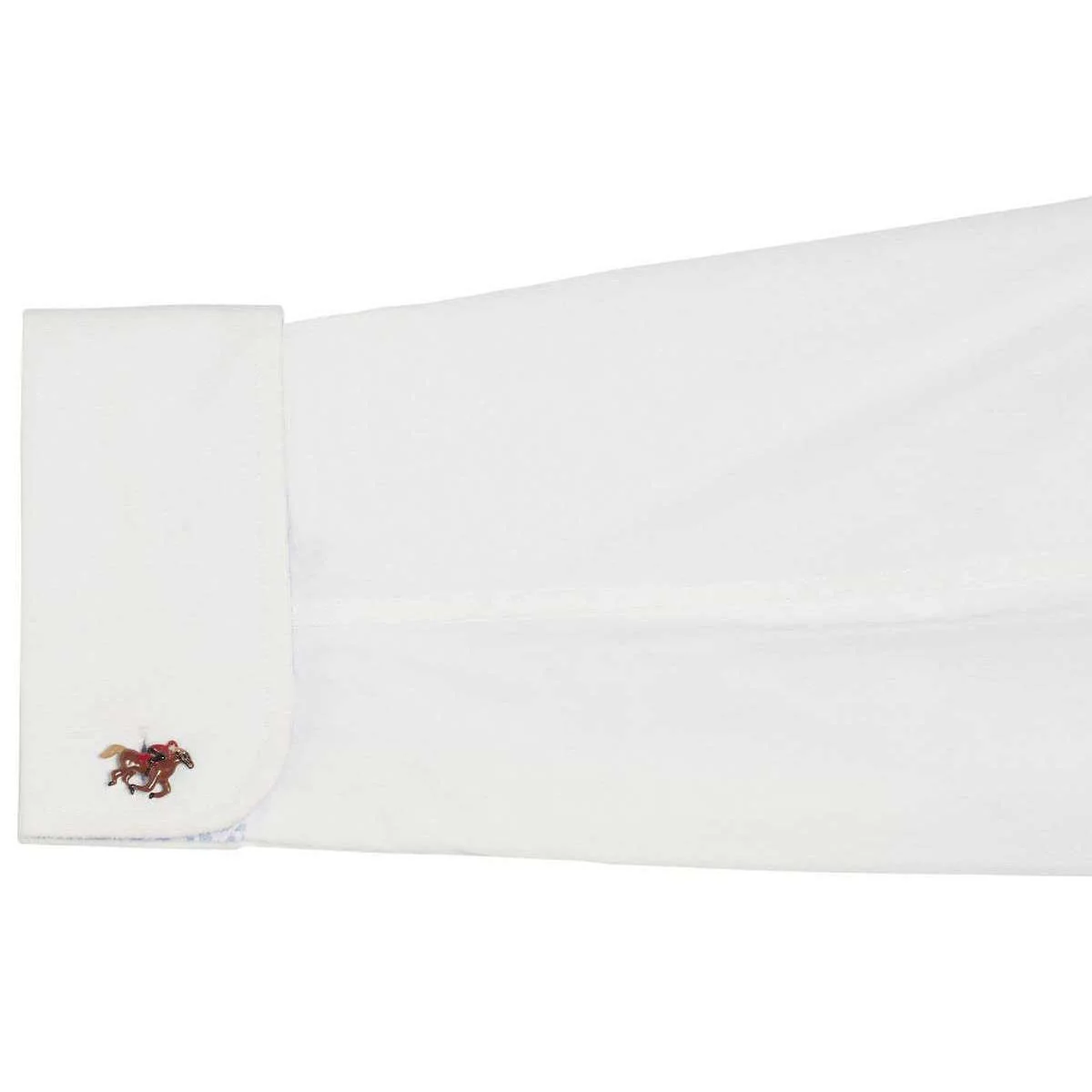 Simon Carter Horse Racing Cufflinks - Silver/Brown - Image 3