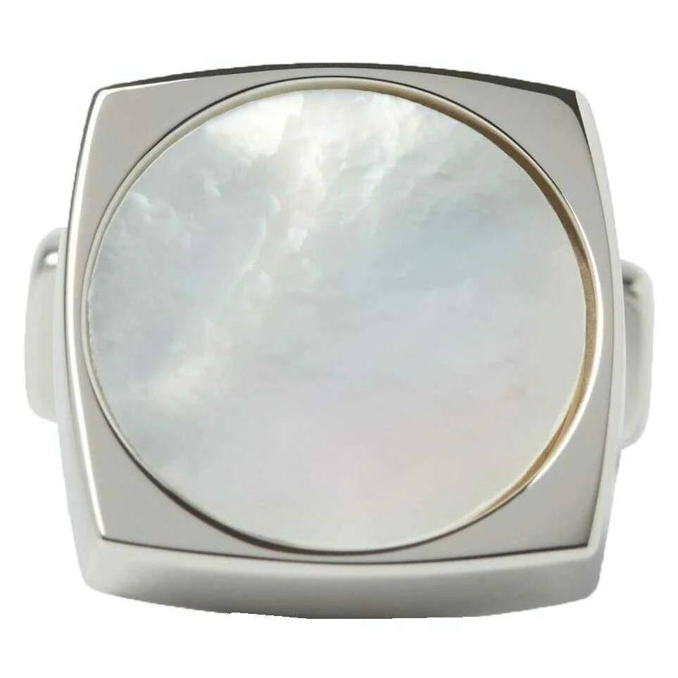 Simon Carter Largo Mother Of Pearl Cufflinks - Pearl - Image 3