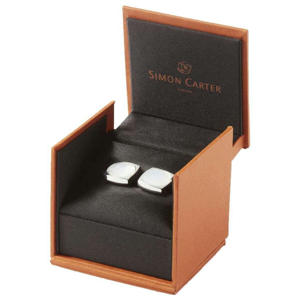 Simon Carter Largo Mother Of Pearl Cufflinks - Pearl - Image 4