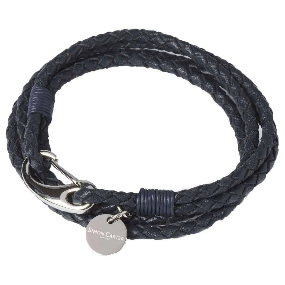 Simon Carter Padstow Bracelet - Navy Blue/Silver