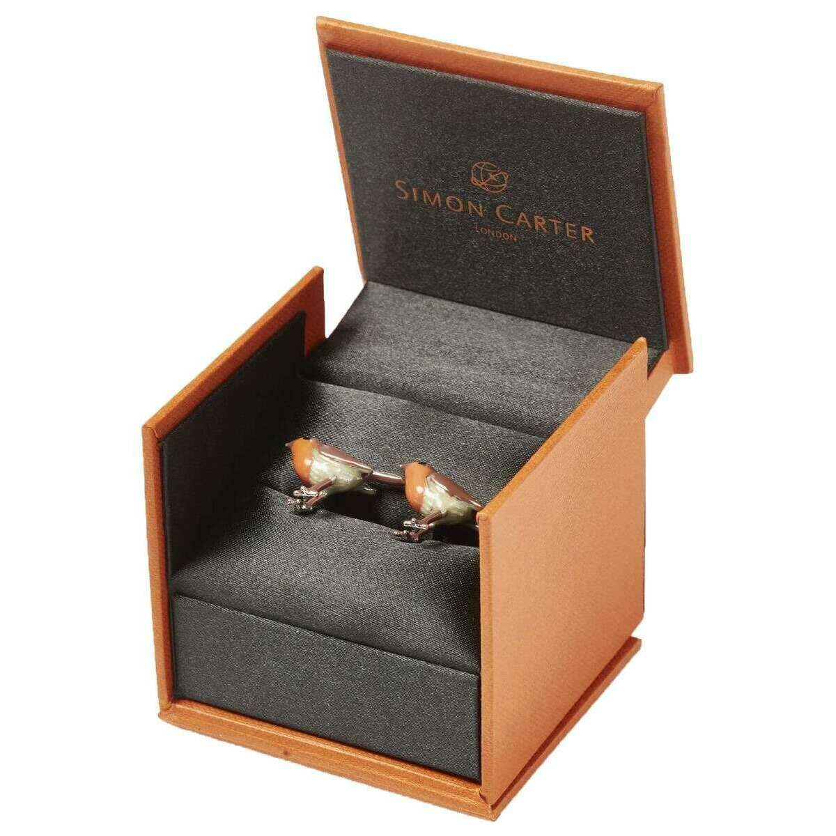 Simon Carter Robin Cufflinks - Brown - Image 5
