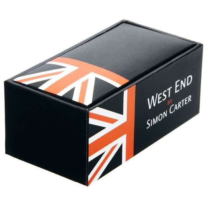 Simon Carter Union Jack Dome Cufflinks - Red/White/Blue - Image 2