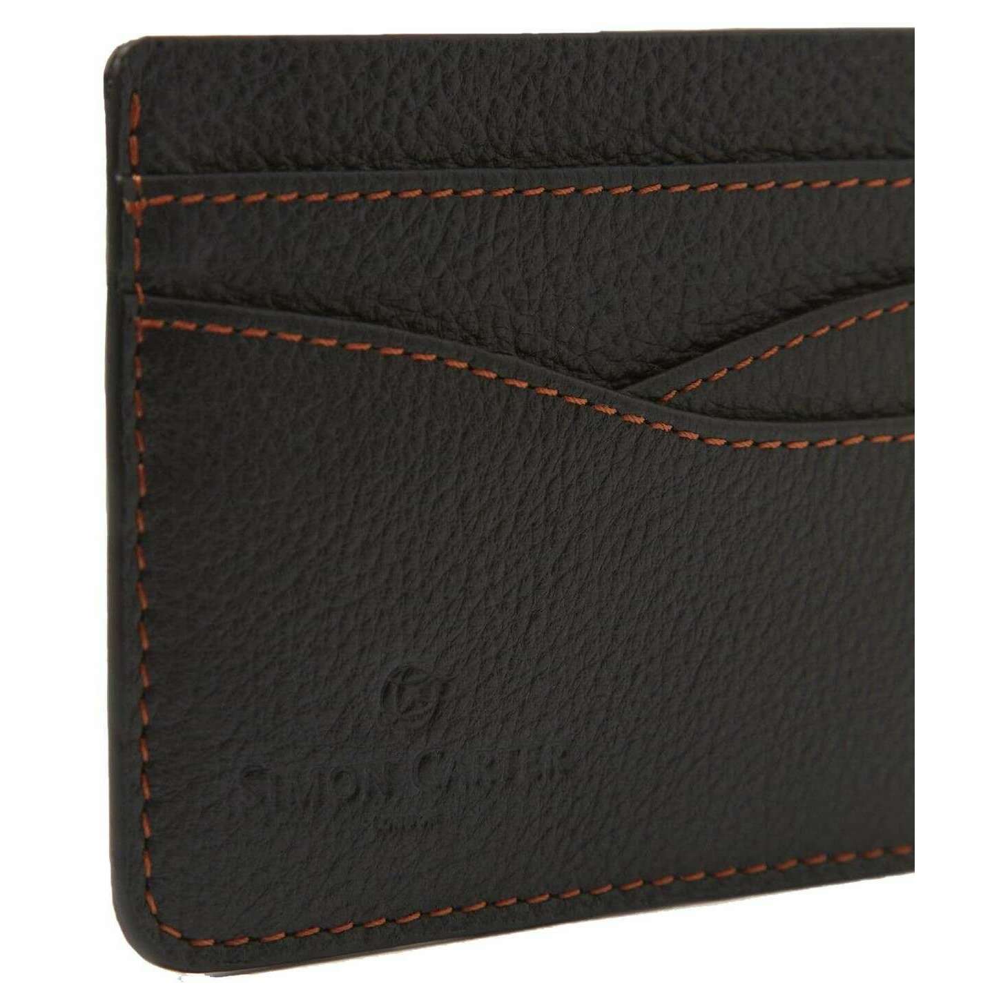 Simon Carter Wave Credit Card Holder - Black - Image 4