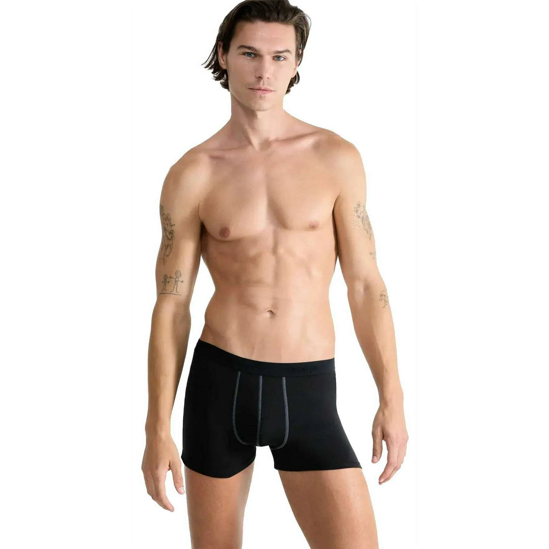 Sloggi 24/7 2 Pack Boxer Short - Black - Image 3