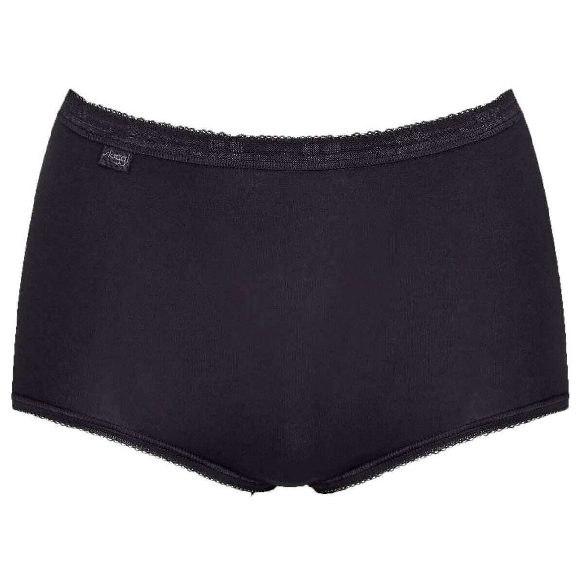 Sloggi 3 Pack Basic+ Maxi Knickers - Blue/Black - Image 3