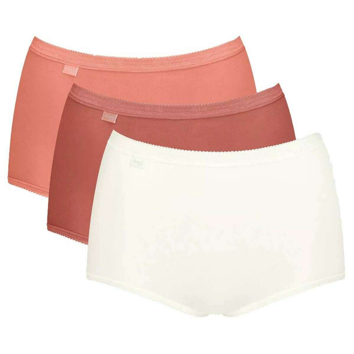 Sloggi 3 Pack Basic+ Maxi Knickers - Orange
