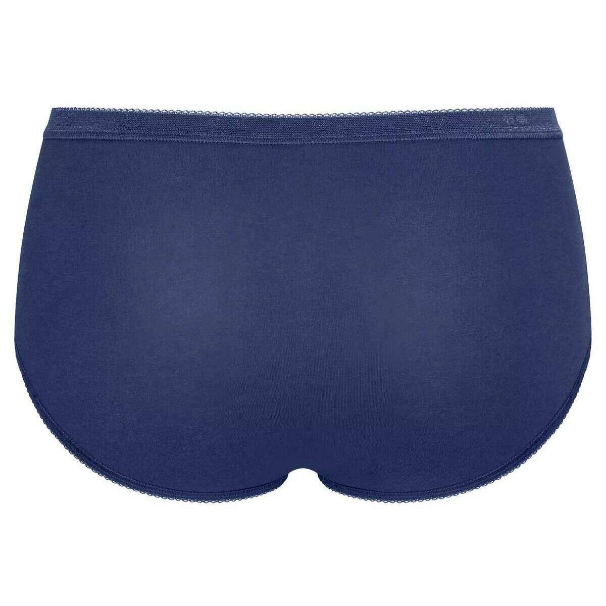 Sloggi 3 Pack Basic+ Midi Knickers - Blue - Image 5