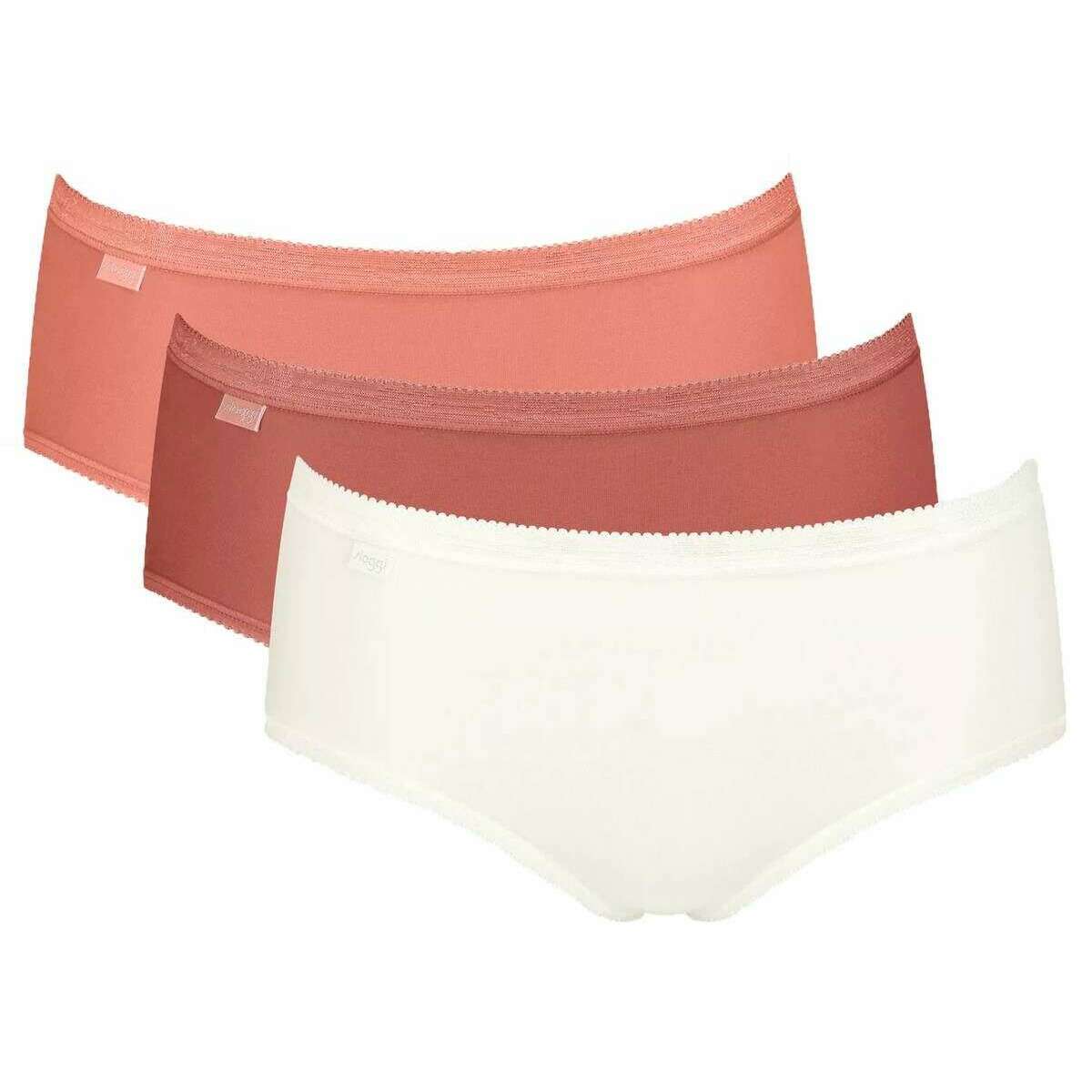 Sloggi 3 Pack Basic+ Midi Knickers - Orange