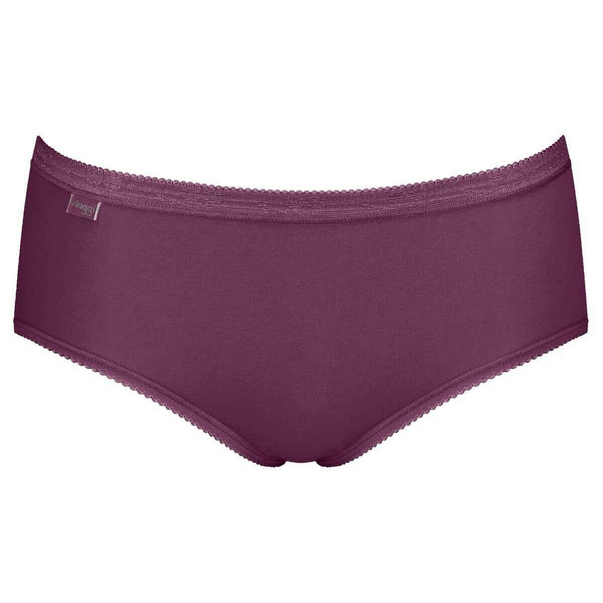 Sloggi 3 Pack Basic+ Midi Knickers - Purple - Image 2