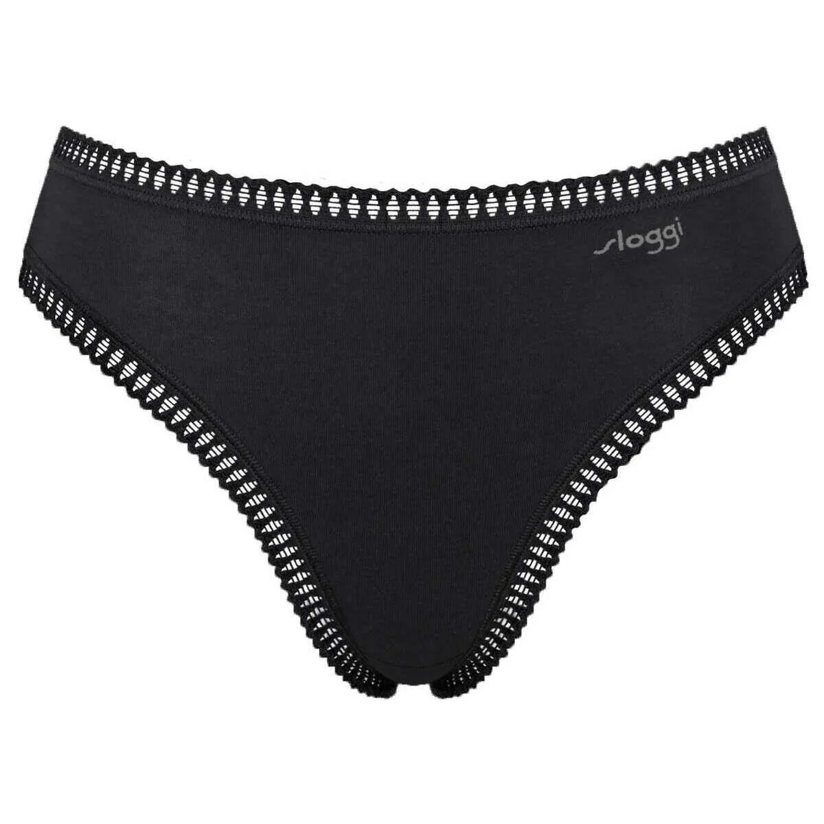 Sloggi 3 Pack GO Crush High Leg Briefs - Black - Image 2