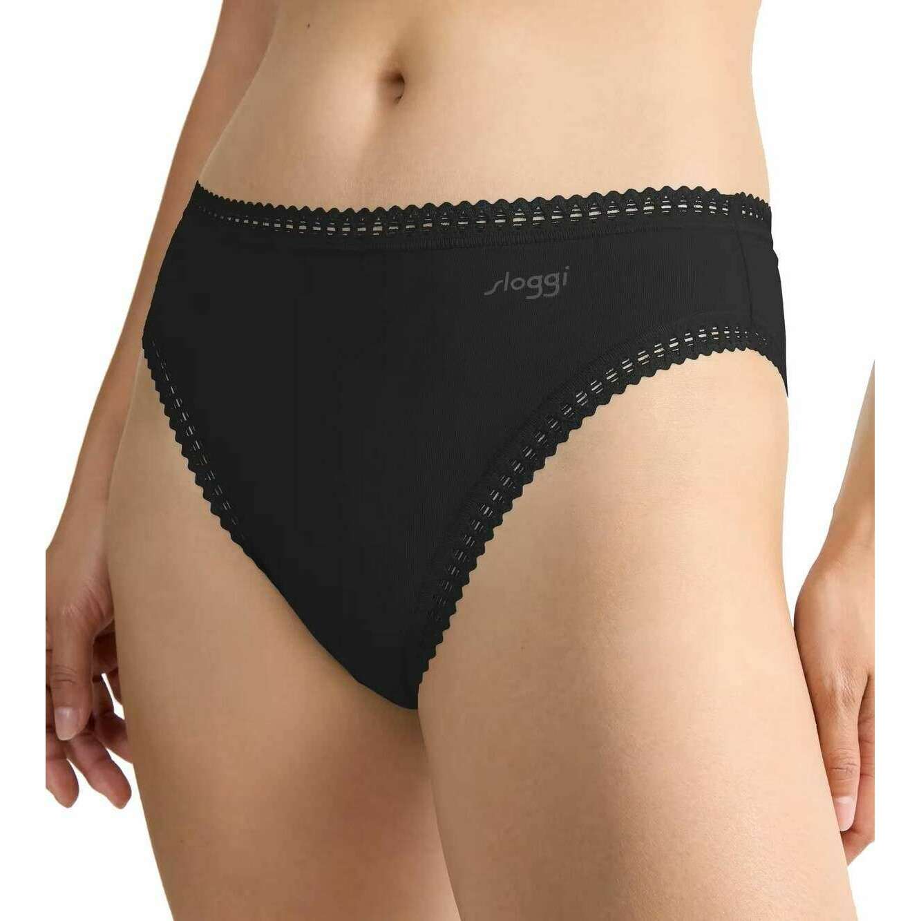Sloggi 3 Pack GO Crush High Leg Briefs - Black - Image 6