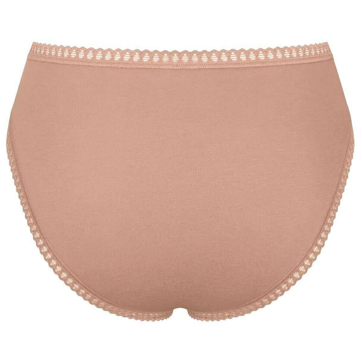 Sloggi 3 Pack GO Crush High Leg Briefs - Cameo Brown - Image 3