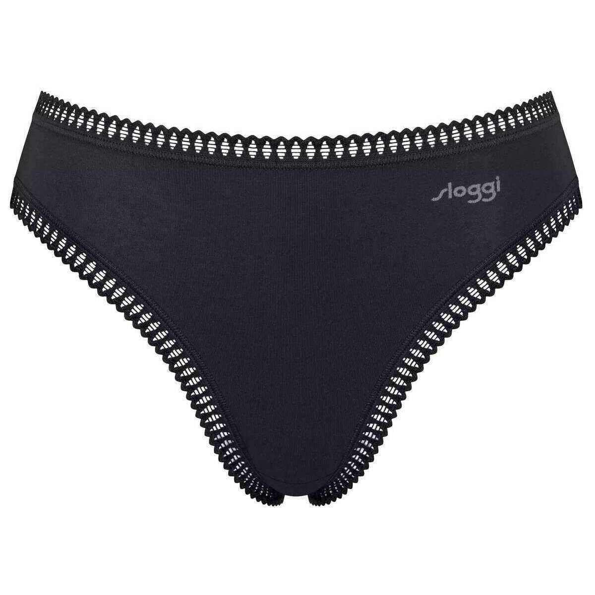 Sloggi 3 Pack GO Crush High Leg Briefs - Dark Blue Combination - Image 2