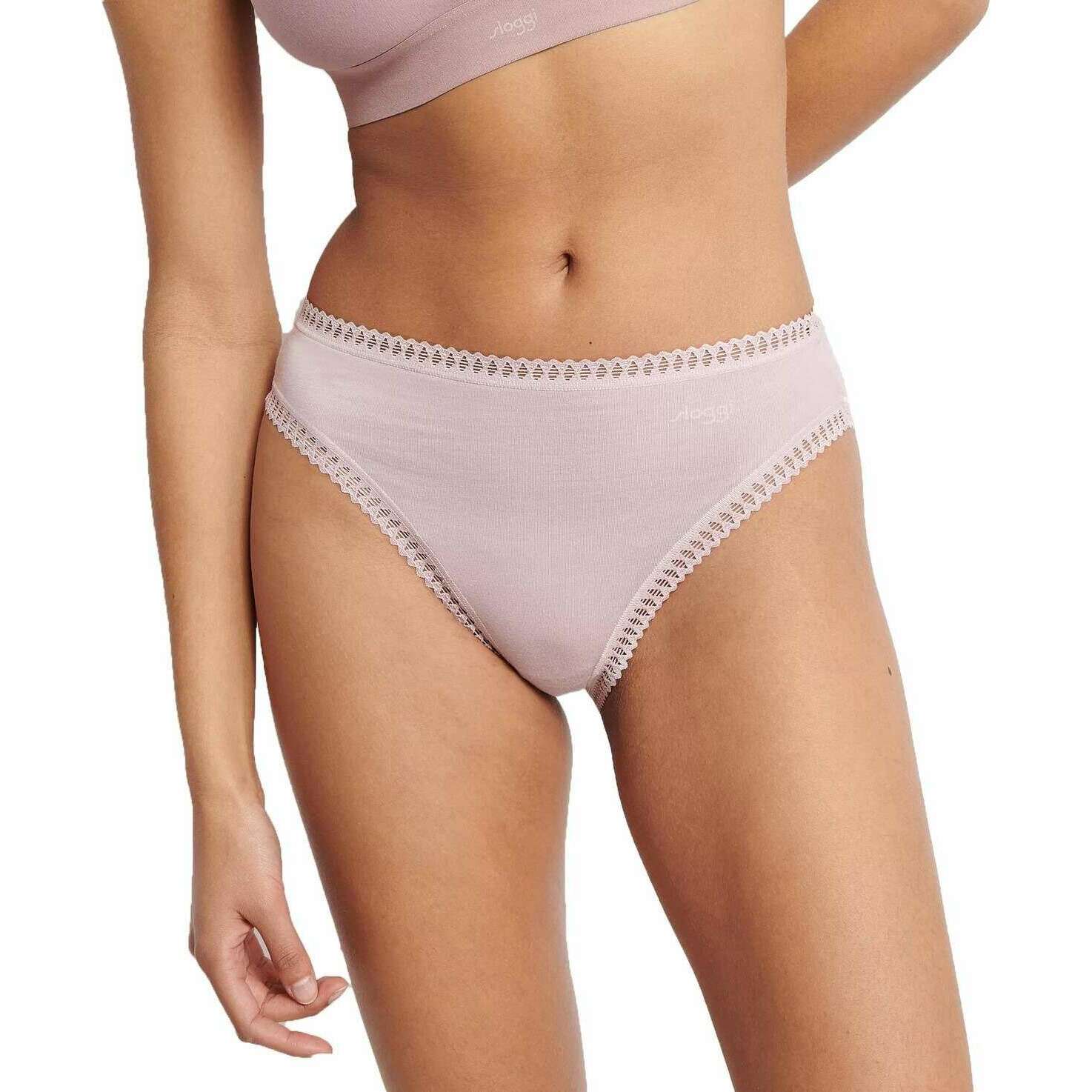 Sloggi 3 Pack GO Crush High Leg Briefs - Pink Combination - Image 6