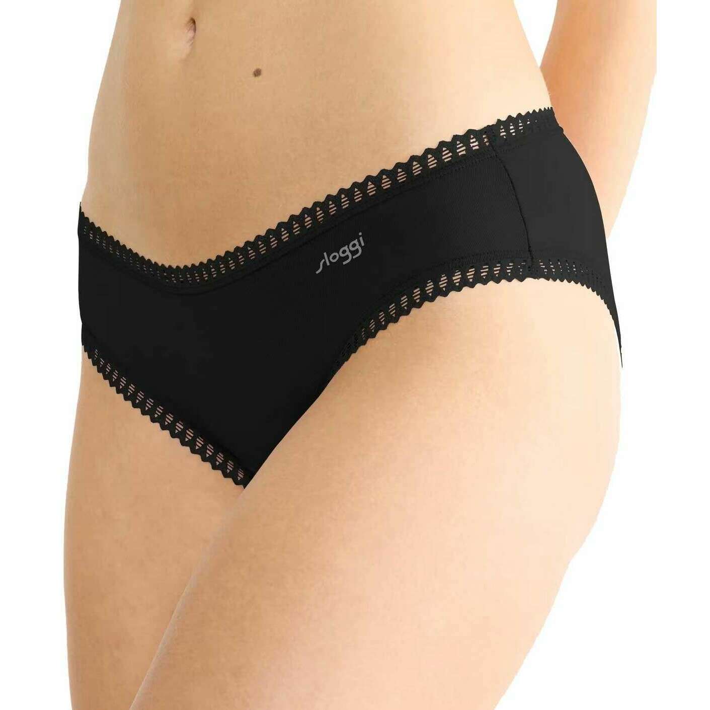 Sloggi 3 Pack GO Crush Hipster Briefs - Black - Image 6