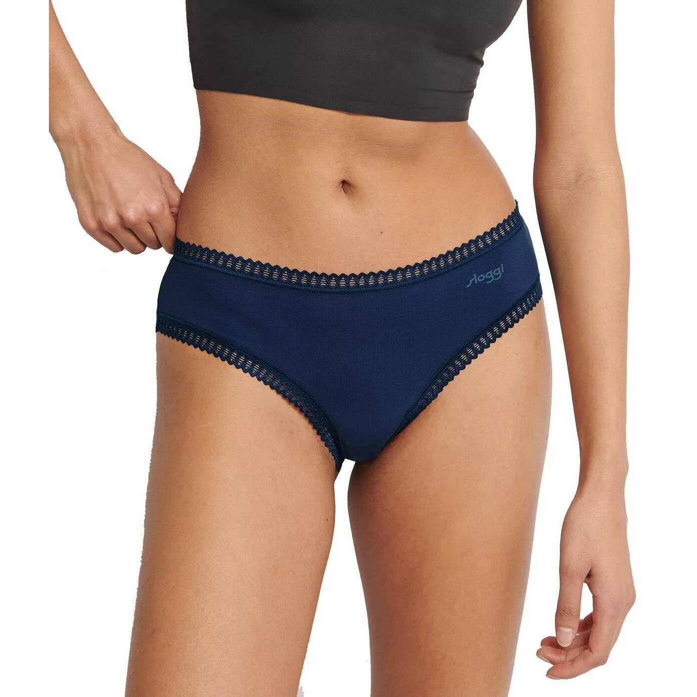 Sloggi 3 Pack GO Crush Hipster Briefs - Dark Blue Combination - Image 6