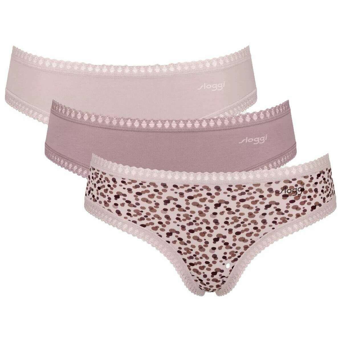 Sloggi 3 Pack GO Crush Hipster Briefs - Pink Combination