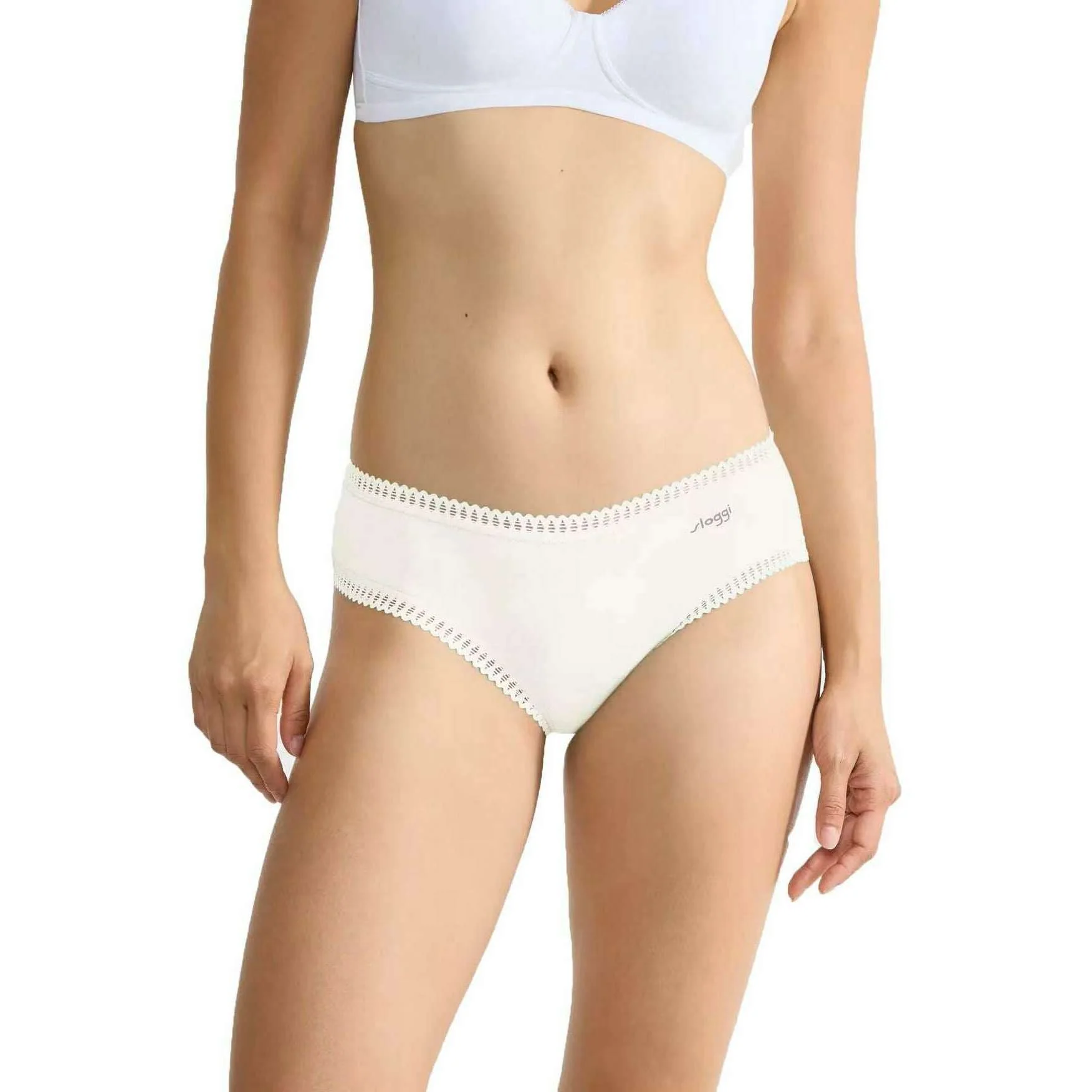 Sloggi 3 Pack GO Crush Hipster Briefs - Silk White - Image 4