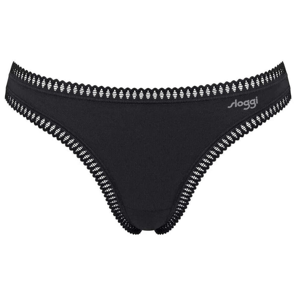 Sloggi 3 Pack GO Crush String Knickers - Dark Blue Combination - Image 3