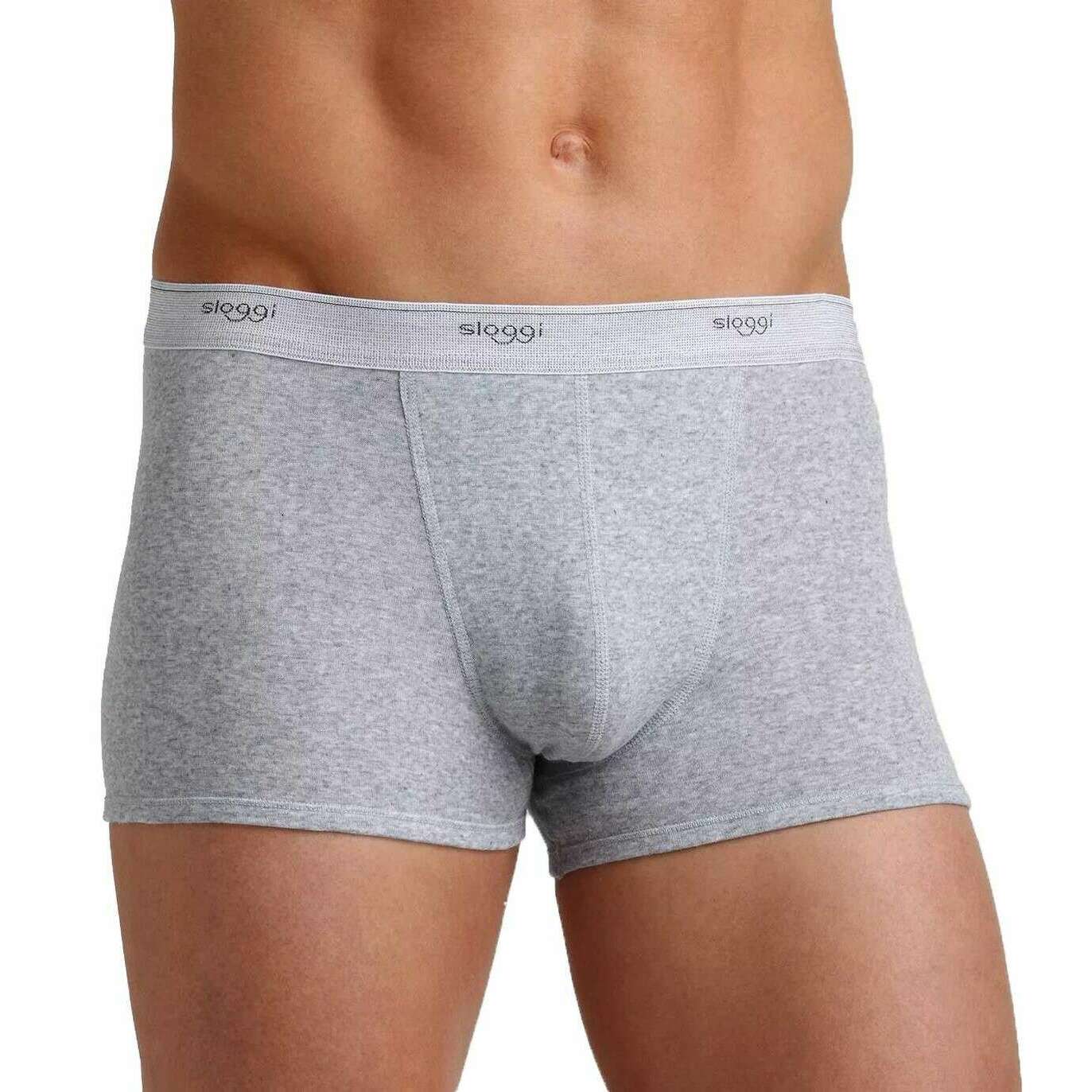 Sloggi Basic 2 Pack Boxer Short - Black Combination Grey