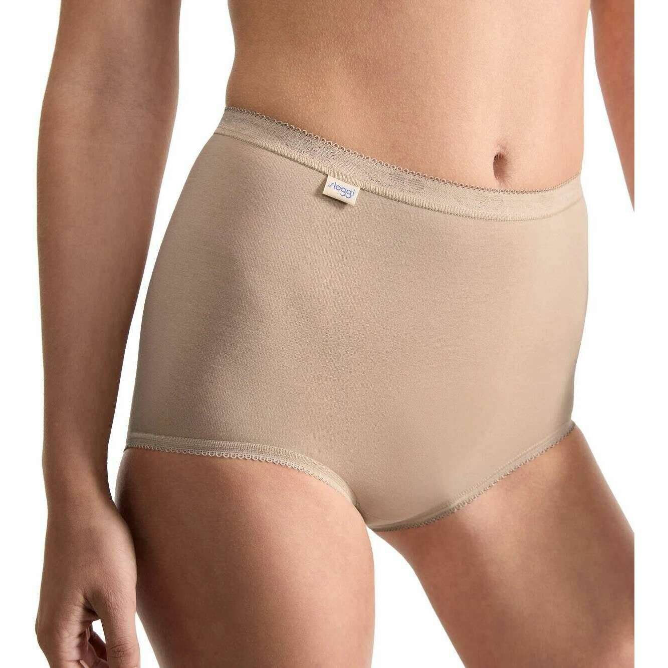 Sloggi Basic+ 2 Pack Maxi Knickers - Skin Beige - Image 6