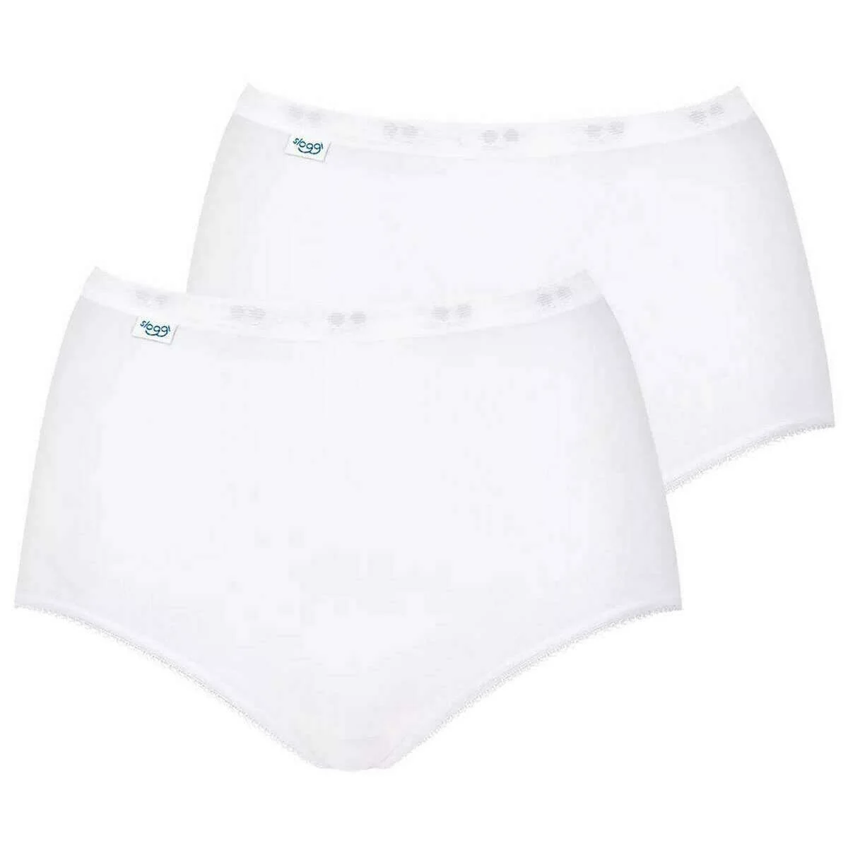 Sloggi Basic+ 2 Pack Maxi Knickers - White