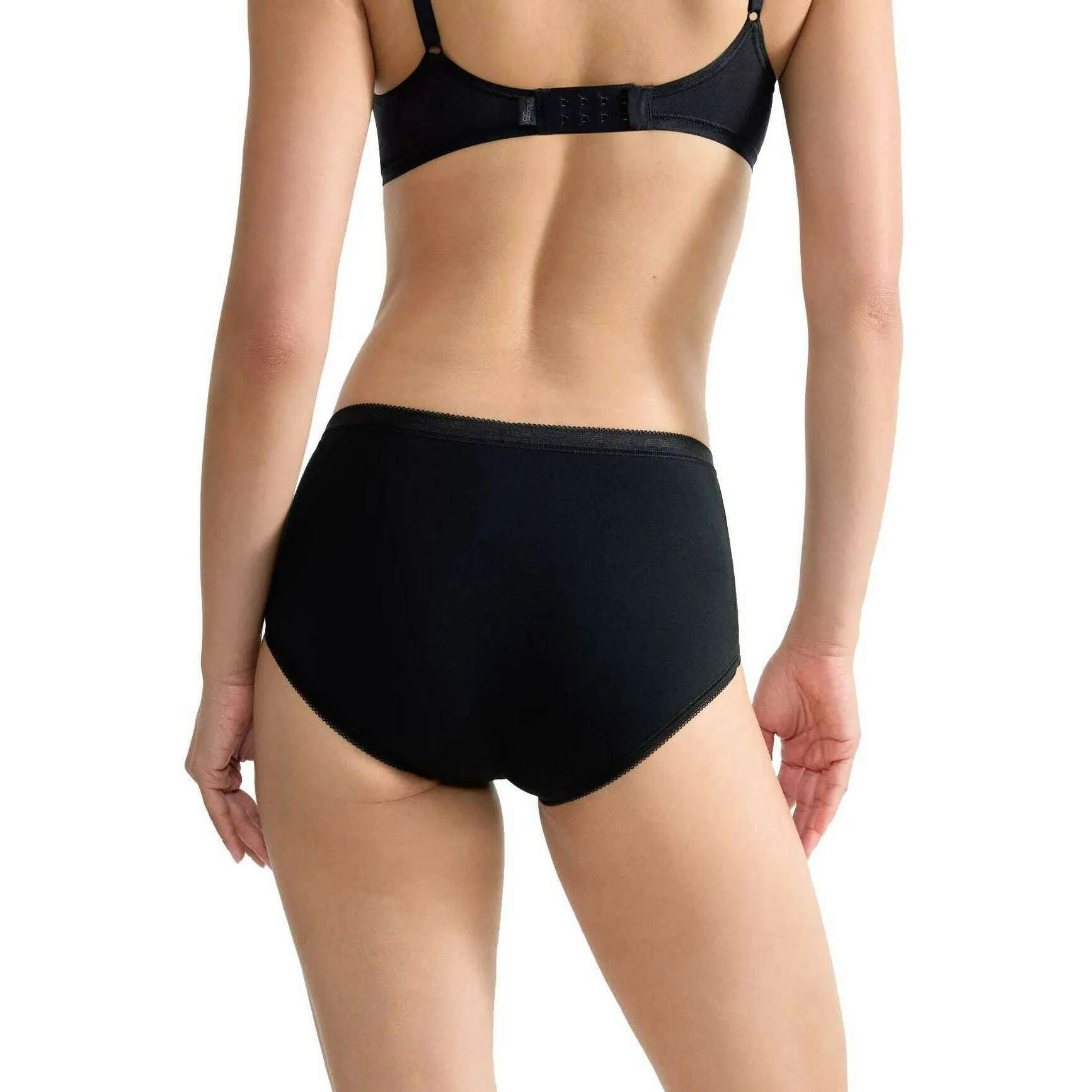 Sloggi Basic+ 3 Pack Midi Knickers - Black - Image 5